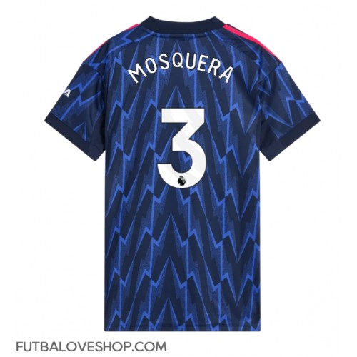 Dres Arsenal Cristhian Mosquera #3 Preč pre Ženy 2025-26 Krátky Rukáv